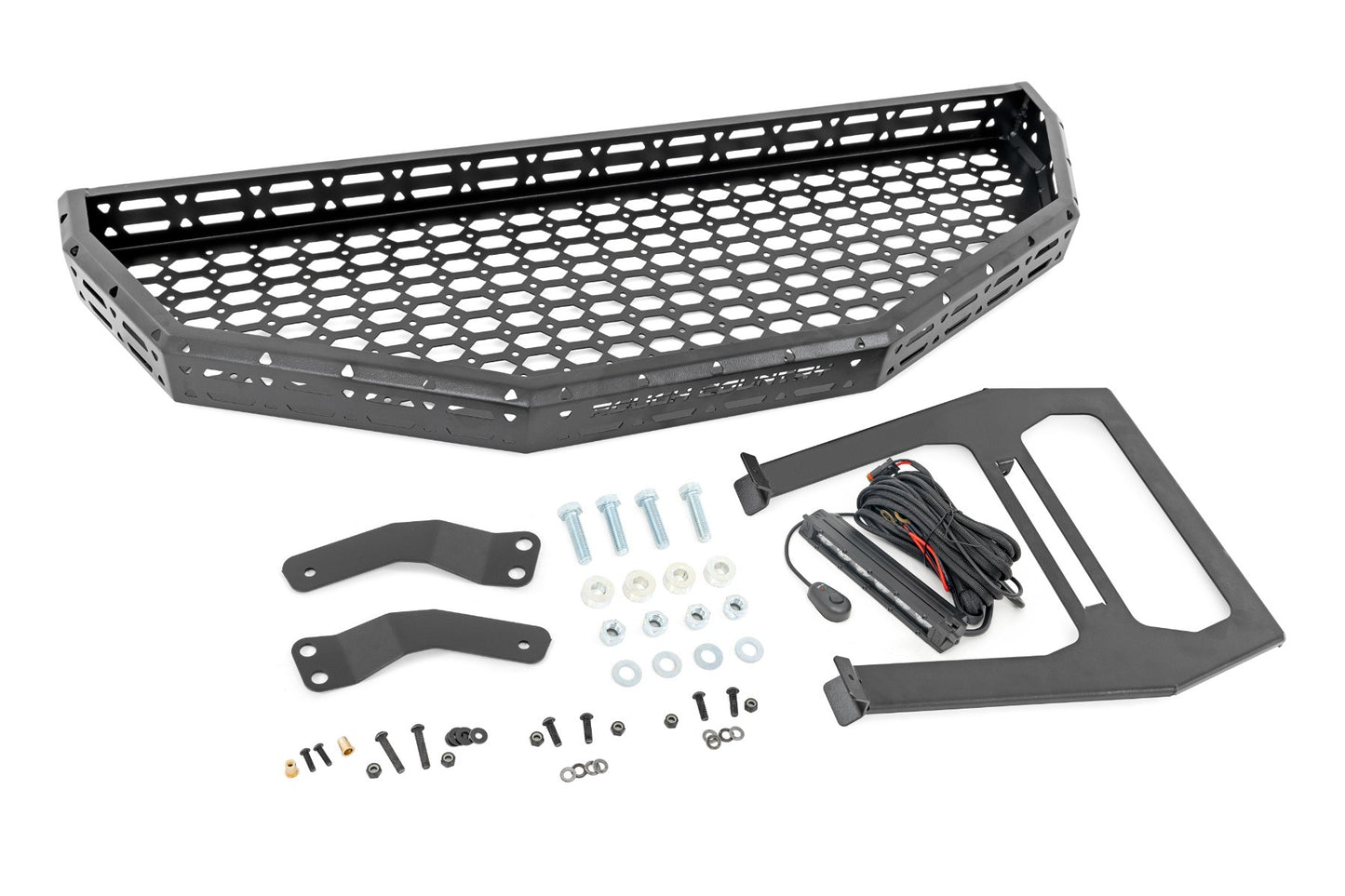 Fits Honda Pioneer 1000 Front Cargo Rack Black Series LED 6" Light 92059