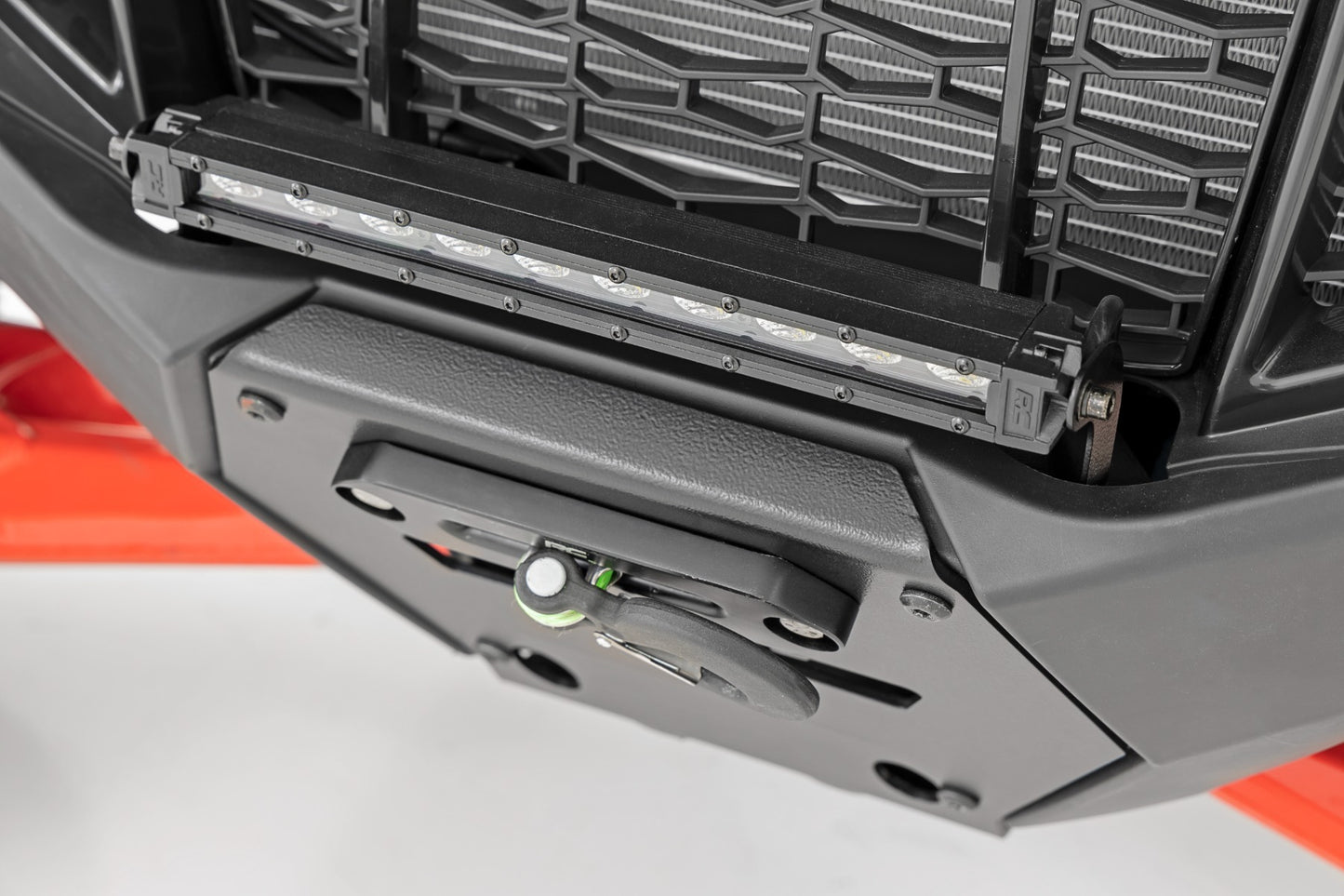 Fits Polaris RZR Pro R LED Light; Winch Mount; RS4500S; 10" Black Slimline 92063