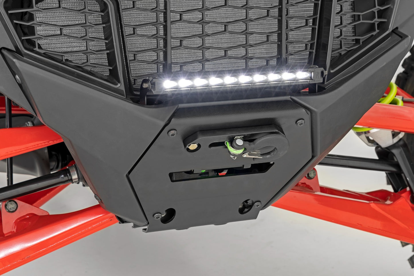 Fits Polaris RZR Pro R LED Light; Winch Mount; RS4500S; 10" Black Slimline 92063