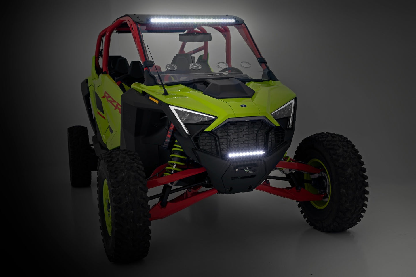 Fits Polaris RZR Pro R LED Light; Winch Mount; RS4500S; 10" Black Slimline 92063