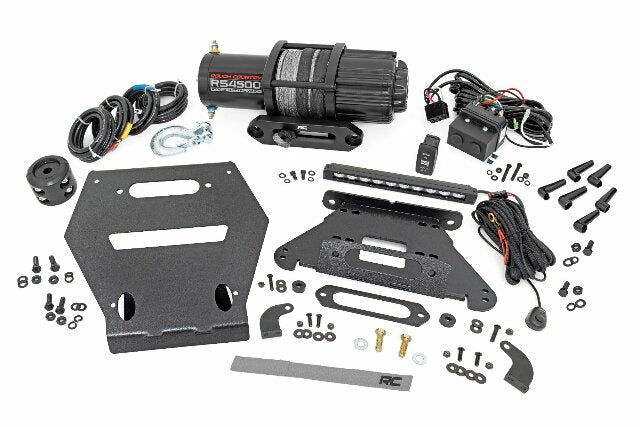 Fits Polaris RZR Pro R LED Light; Winch Mount; RS4500S; 10" Black Slimline 92063