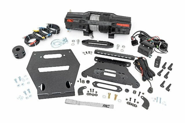 Fits Polaris RZR Pro R LED Light; Winch Mount; RS6500S; 10" Black Slimline 92064