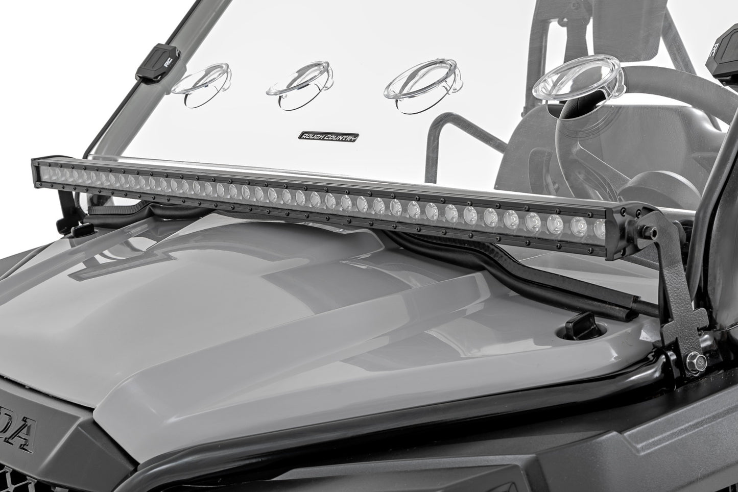 Fits Honda Pioneer 520 LED Light; Cage Mount; 40" Black; 92082