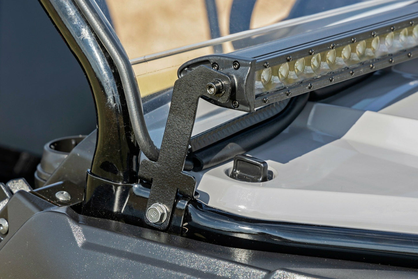 Fits Honda Pioneer 520 LED Light; Cage Mount; 40" Black; 92082