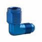 Earls 90 Degree -8 AN Male to -8 AN Female Swivel - 921108ERL