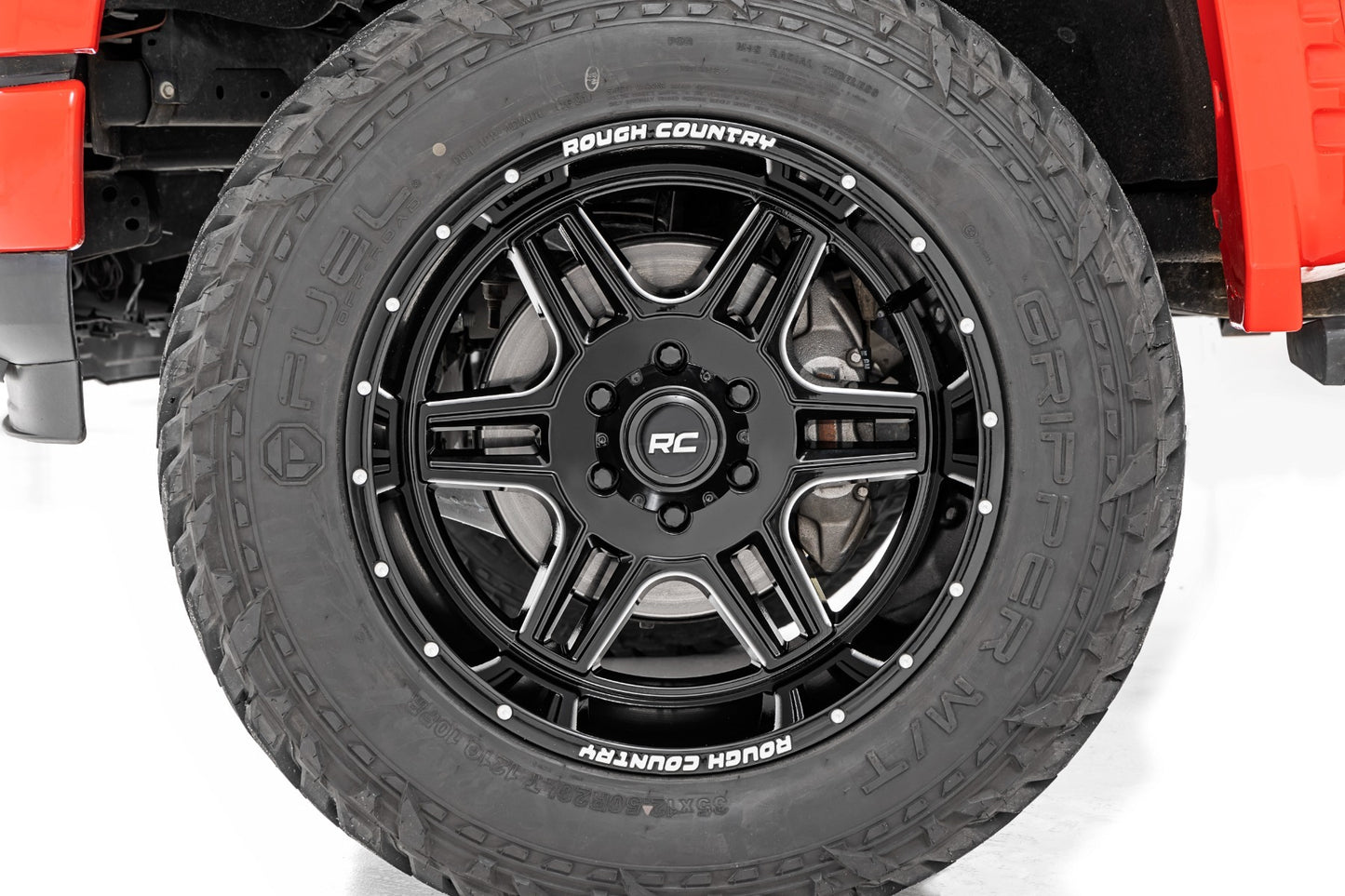 Rough Country 92 Series Wheel Machined One-Piece Black 18x9 5x5 +0mm 92180018