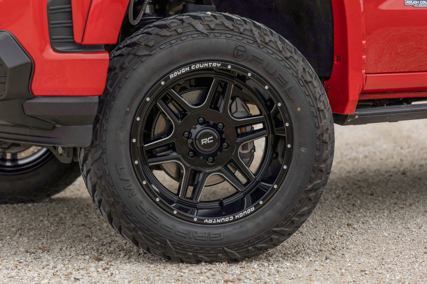Rough Country 92 Series Wheel Machined One-Piece Black 18x9 5x5.5 +0mm 92180914