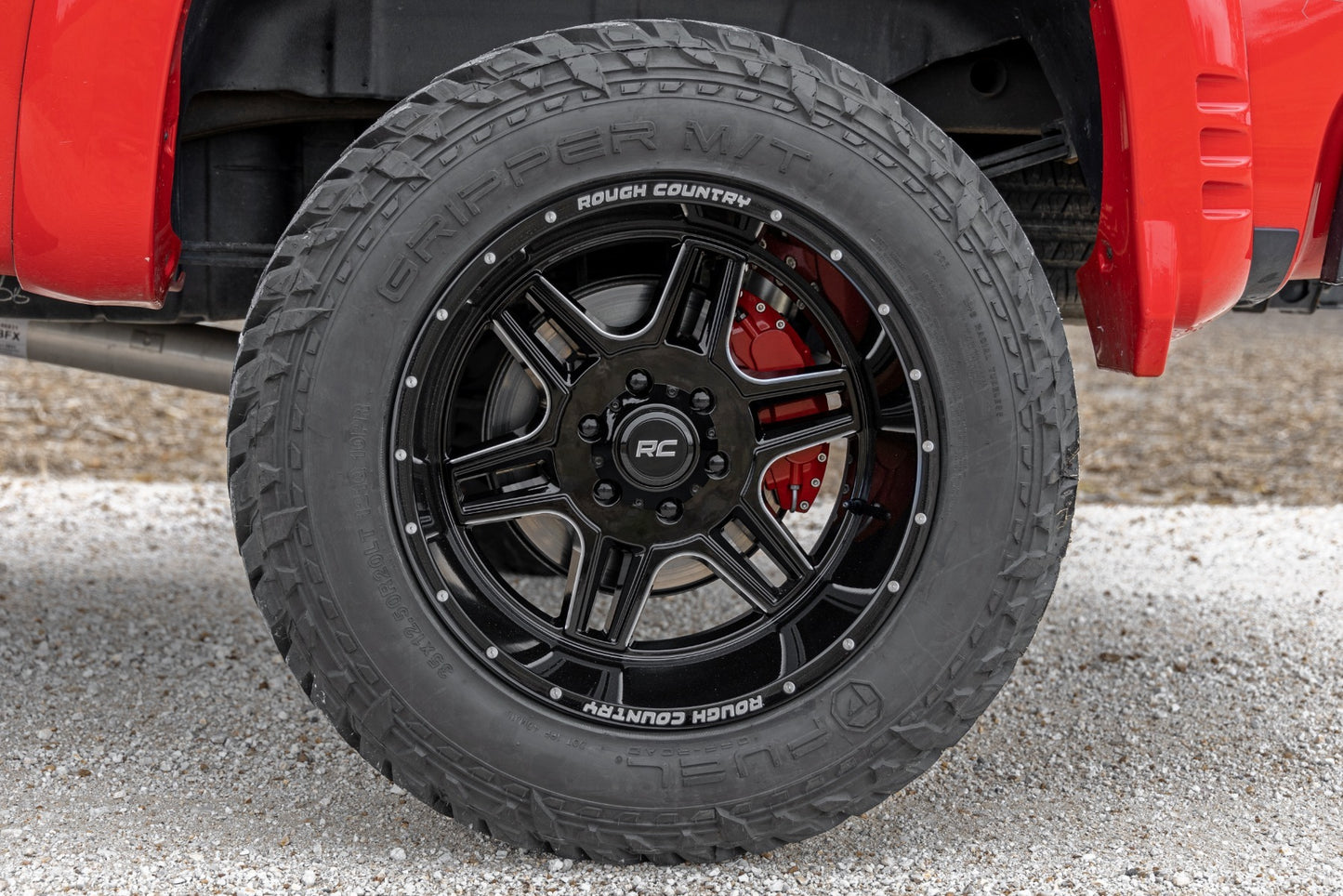 Rough Country 92 Series Wheel Machined One-Piece Black 20x9 8x180 +0mm 92200906