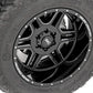 Rough Country 92 Series Wheel Machined Black 22x12 6x135 -44mm 92221217
