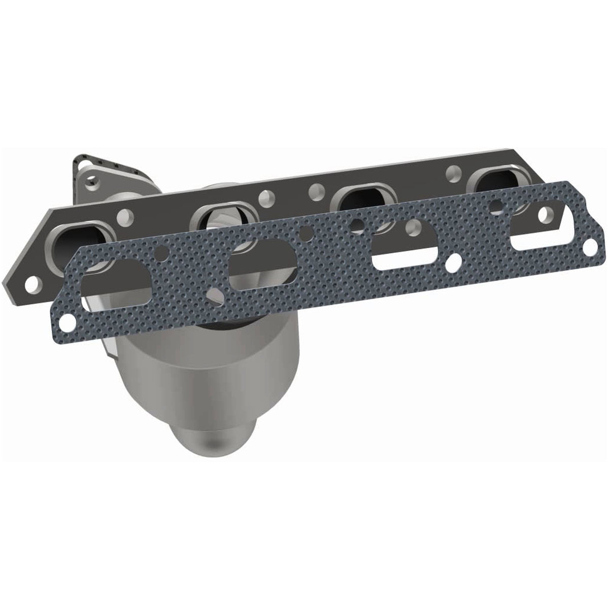 Catalytic Converter with Integrated Exhaust Manifold for HM Grade Federal / EPA Compliant Direct-Fit Manifold Catalytic