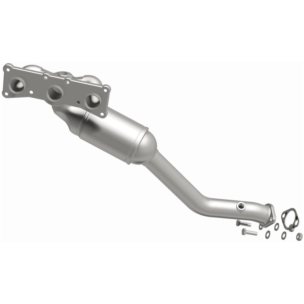 Catalytic Converter with Integrated Exhaust Manifold for HM Grade Federal / EPA Compliant Direct-Fit Manifold Catalytic