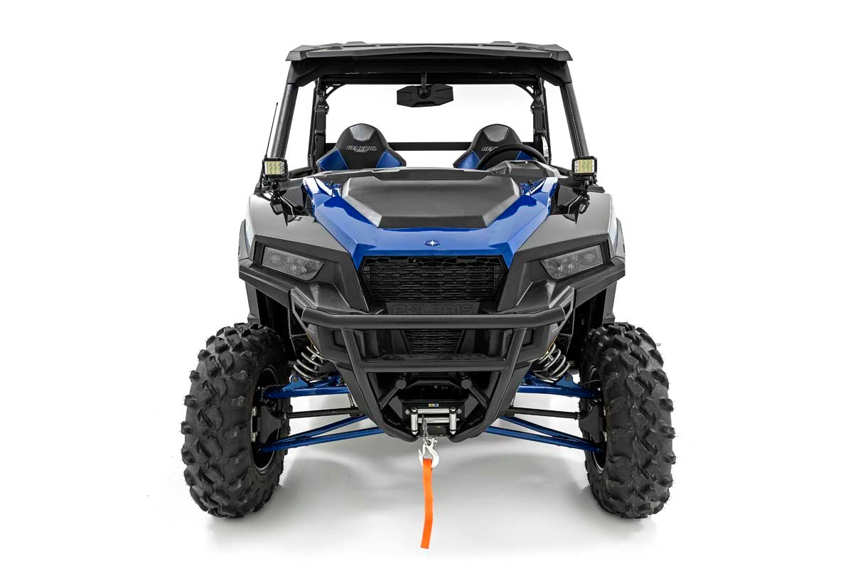 Fits Polaris General/General XP LED Light; Cage Mount; 2" Black Pair; Spot 93022
