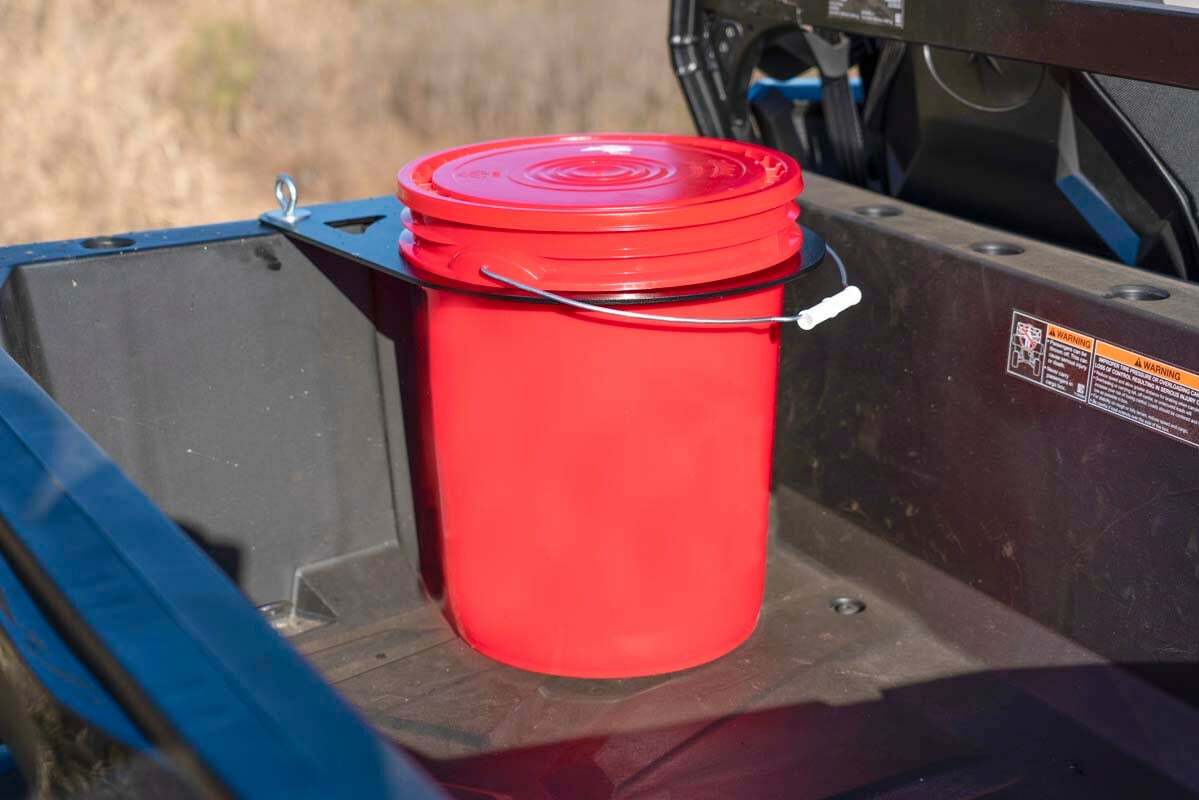 Fits Polaris Ranger XP 570/900/1000 5 Gallon Bucket Holder; 93028