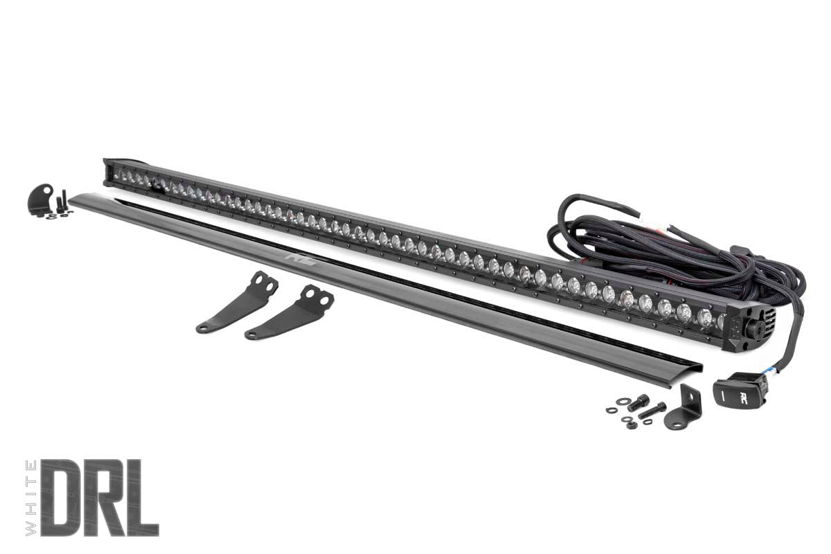 Fits Polaris General/General XP LED Light Lower Windshield 50" Black DRL 93035