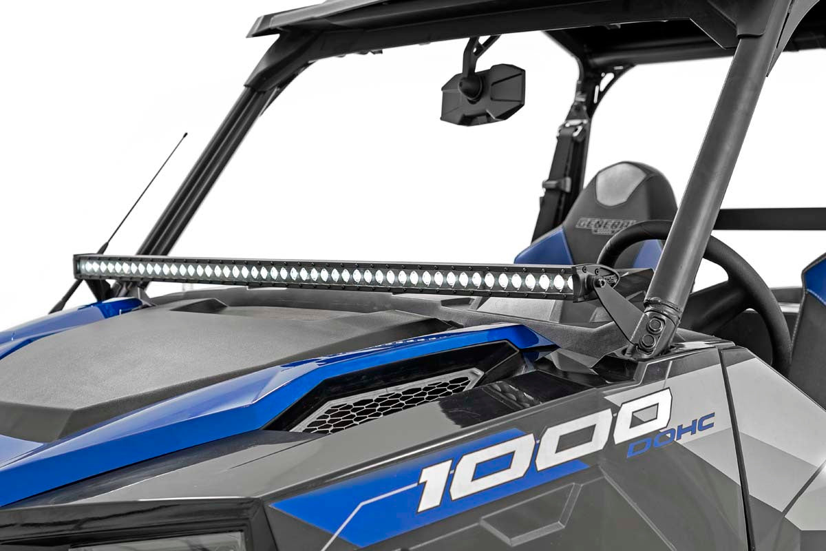 Fits Polaris General/General XP LED Light Lower Windshield 50" Black DRL 93035