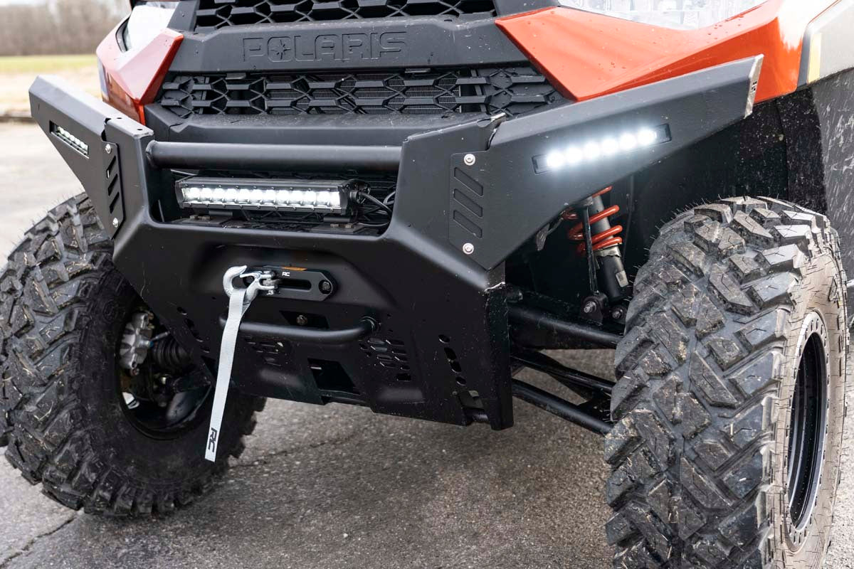 Fits Polaris Ranger Crew XP 1000 Winch Mount; 93036