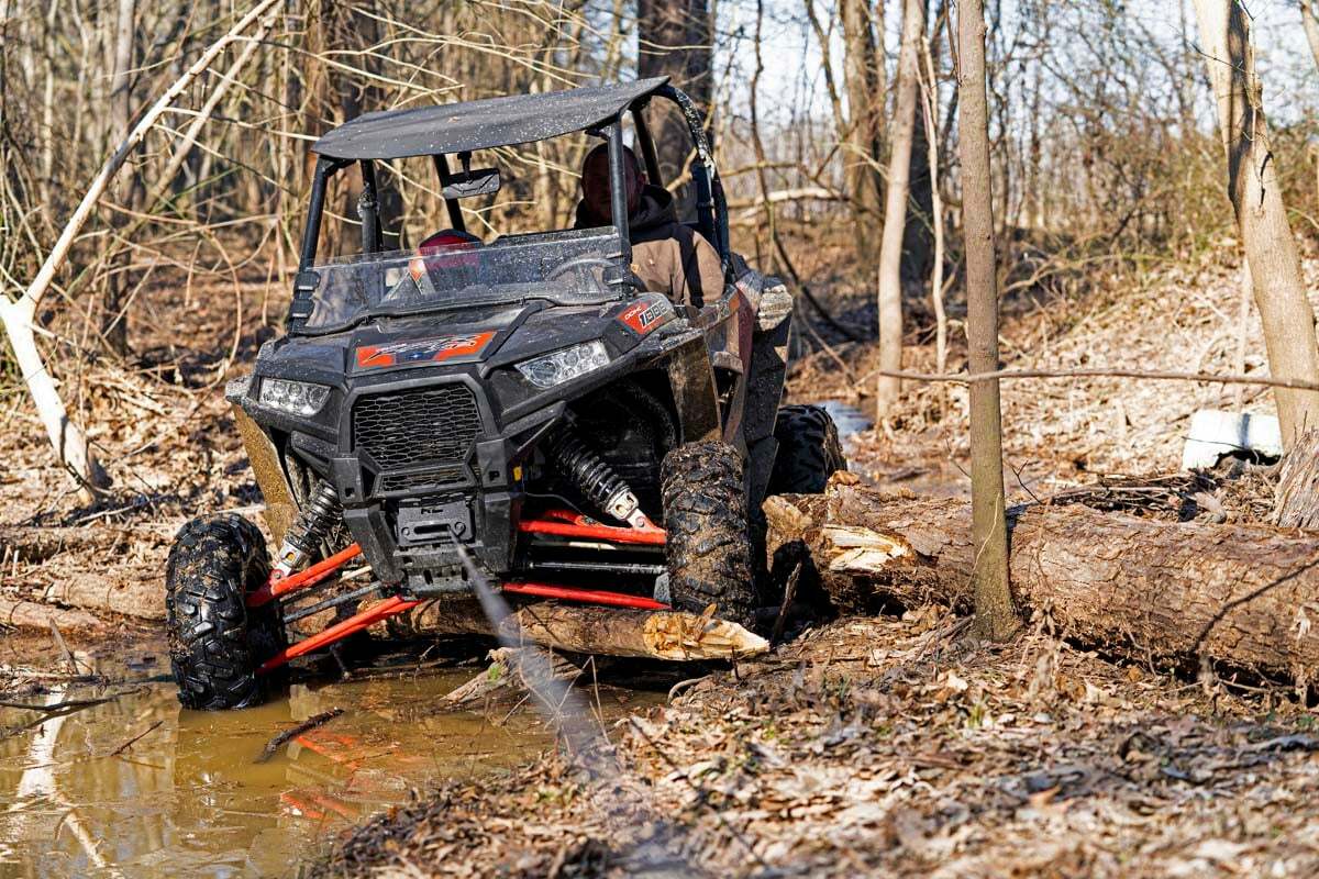 Fits Polaris RZR XP 1000 Winch Mount; 93042