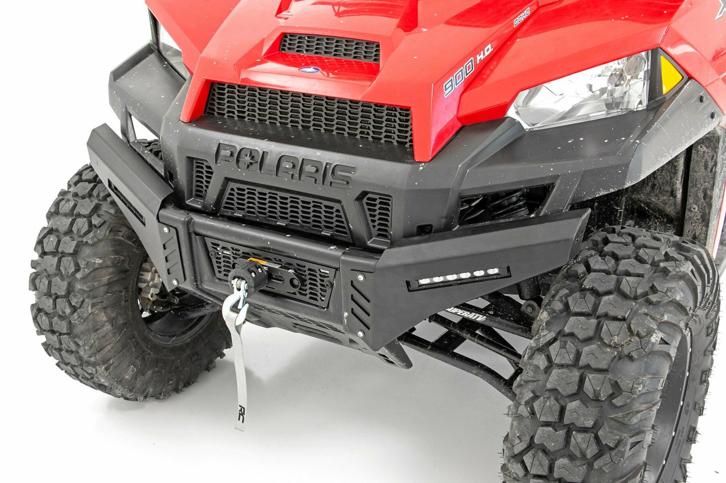 Fits Polaris Ranger 1000 Bumper Wings 6" Black Slimline LED Pair 93044