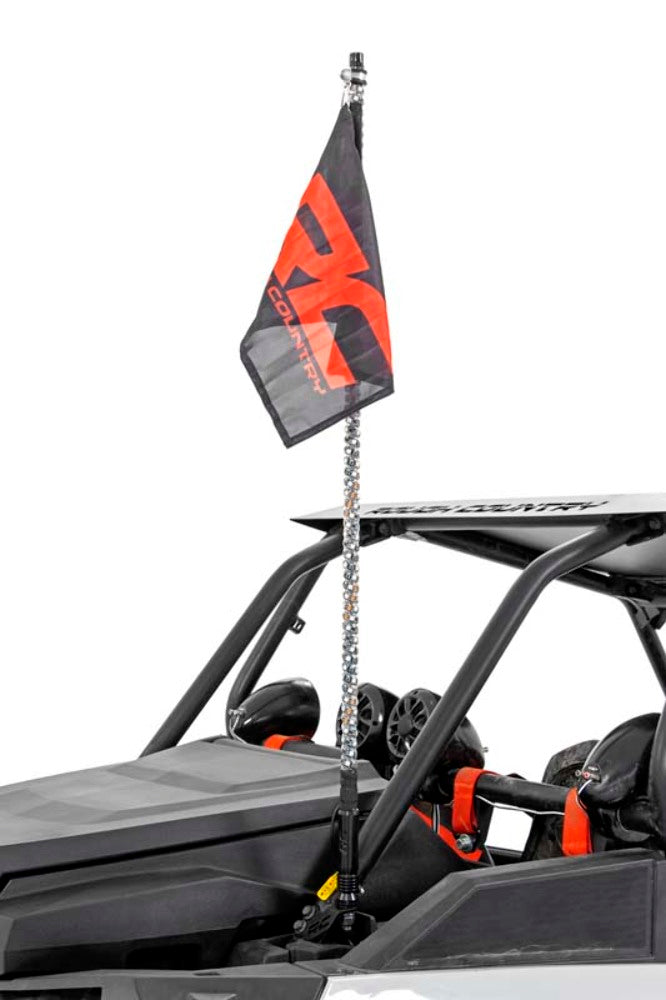 Fits Polaris RZR XP 1000 Whip Mount; Cage; 93051