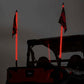 Fits Polaris General Whip Mount Bed 4' Multl-Color LED Whip Pair 93053