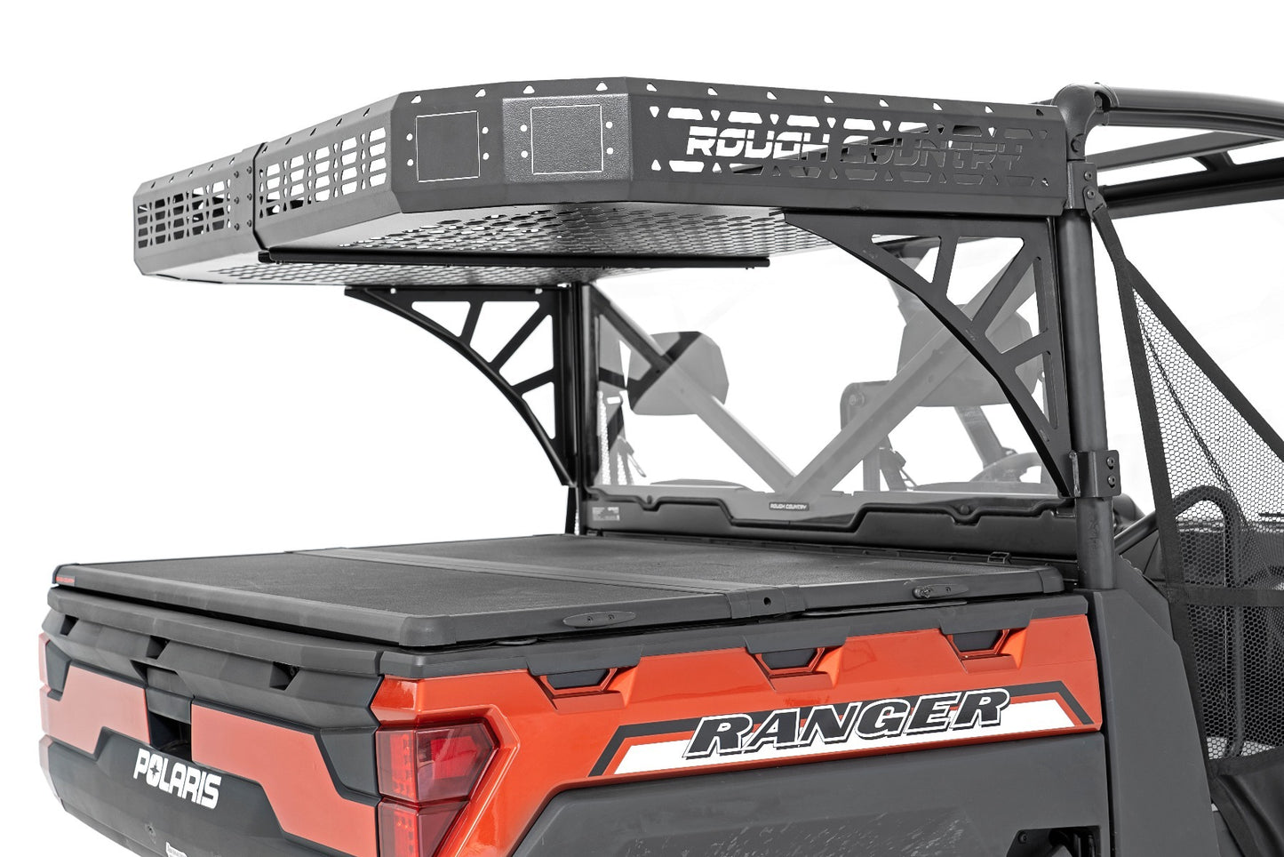Fits Polaris Ranger 1000 Cargo Rack Dual 2" Black LED Pairs Flush Mount 93057
