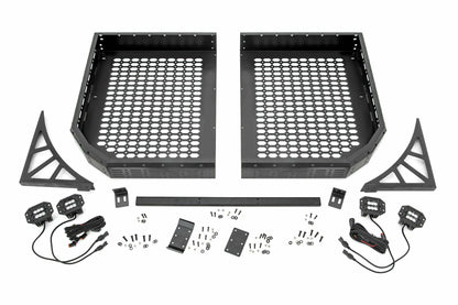 Fits Polaris Ranger 1000 Cargo Rack Dual 2" Black LED Pairs Flush Mount 93057
