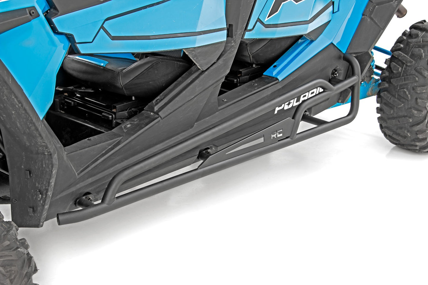 Fits Polaris RZR Turbo S/RZR XP 4 1000 Rock Slider Kit; 4 Seat; 93065