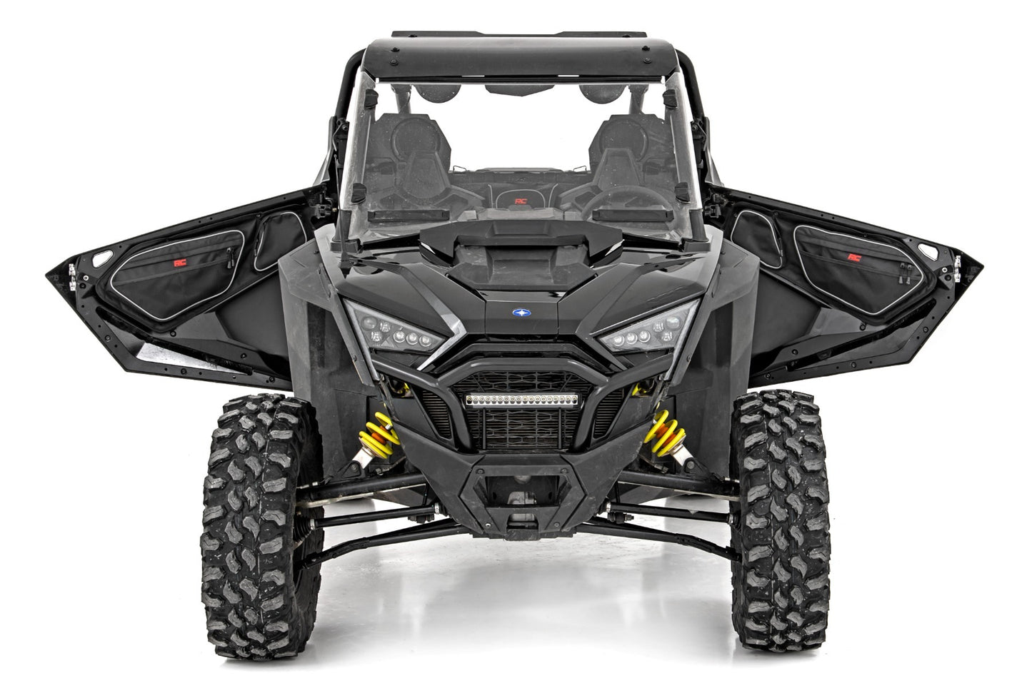 Fits Polaris RZR PRO Storage Bags; Front Door; 93070