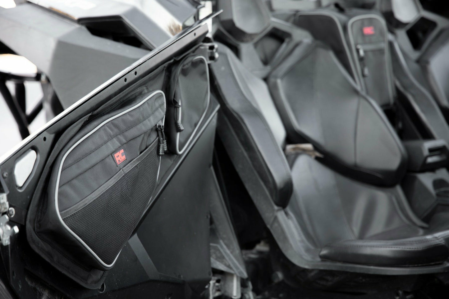 Fits Polaris RZR PRO Storage Bags; Front Door; 93070