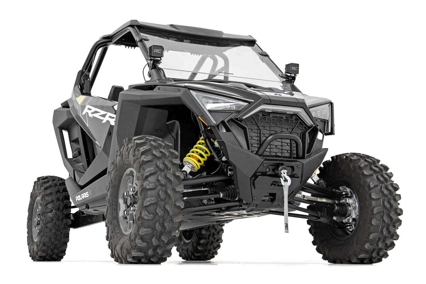 Fits Polaris RZR PRO XP LED Light A Pillar Mount 2" Chrome Pair Wide Angle 93078