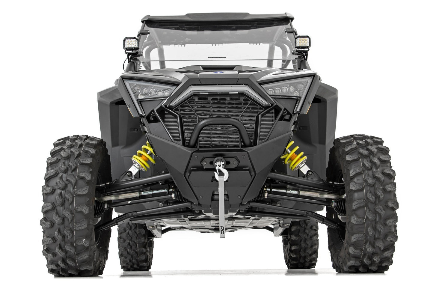 Fits Polaris RZR PRO XP LED Light "A" Pillar Mount 2" Black Pair Amber DRL 93079