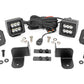 Fits Polaris Ranger 1000 LED Light Rear Mount 2" Black Pair Spot 93082