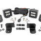 Fits Polaris Ranger 1000 LED Light Rear Mount 2" Black Pair Spot 93082