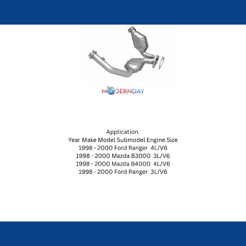 1998-2000 Ford Ranger 3.0/4.0 Direct-Fit Catalytic Converter 93110 Magnaflow