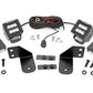 Fits Polaris Ranger 1000 LED Light RR Cage Mount 2" Black Flood Pair 93145
