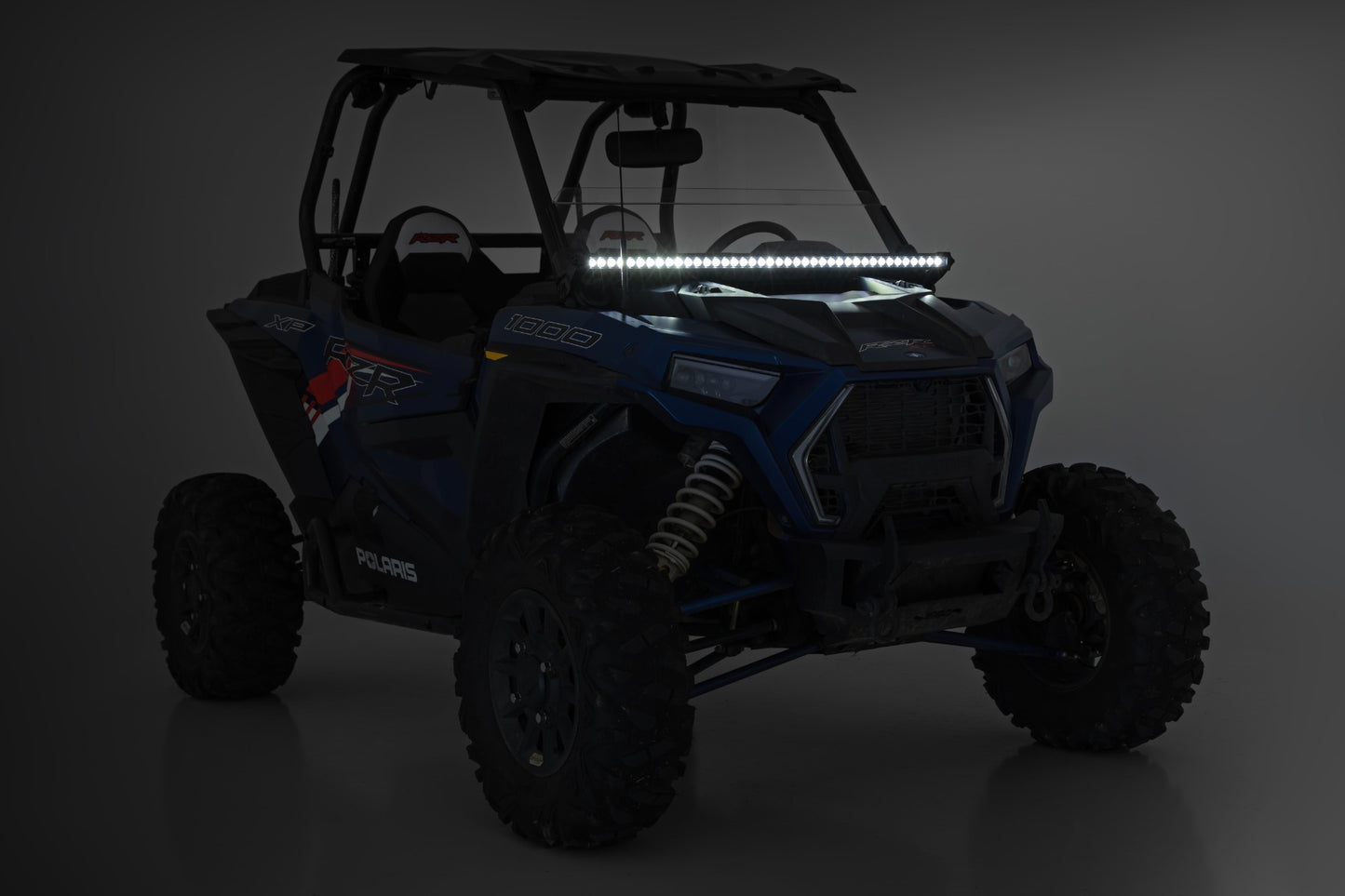 Fits Polaris RZR XP 1000 LED Light Kit; Front Mount; 40" Black Single Row; 93147