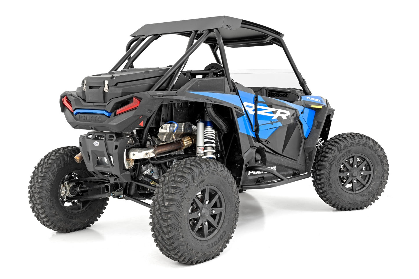 Fits Polaris RZR Turbo S UTV Roof; Fabricated; 2-Seater; 93152