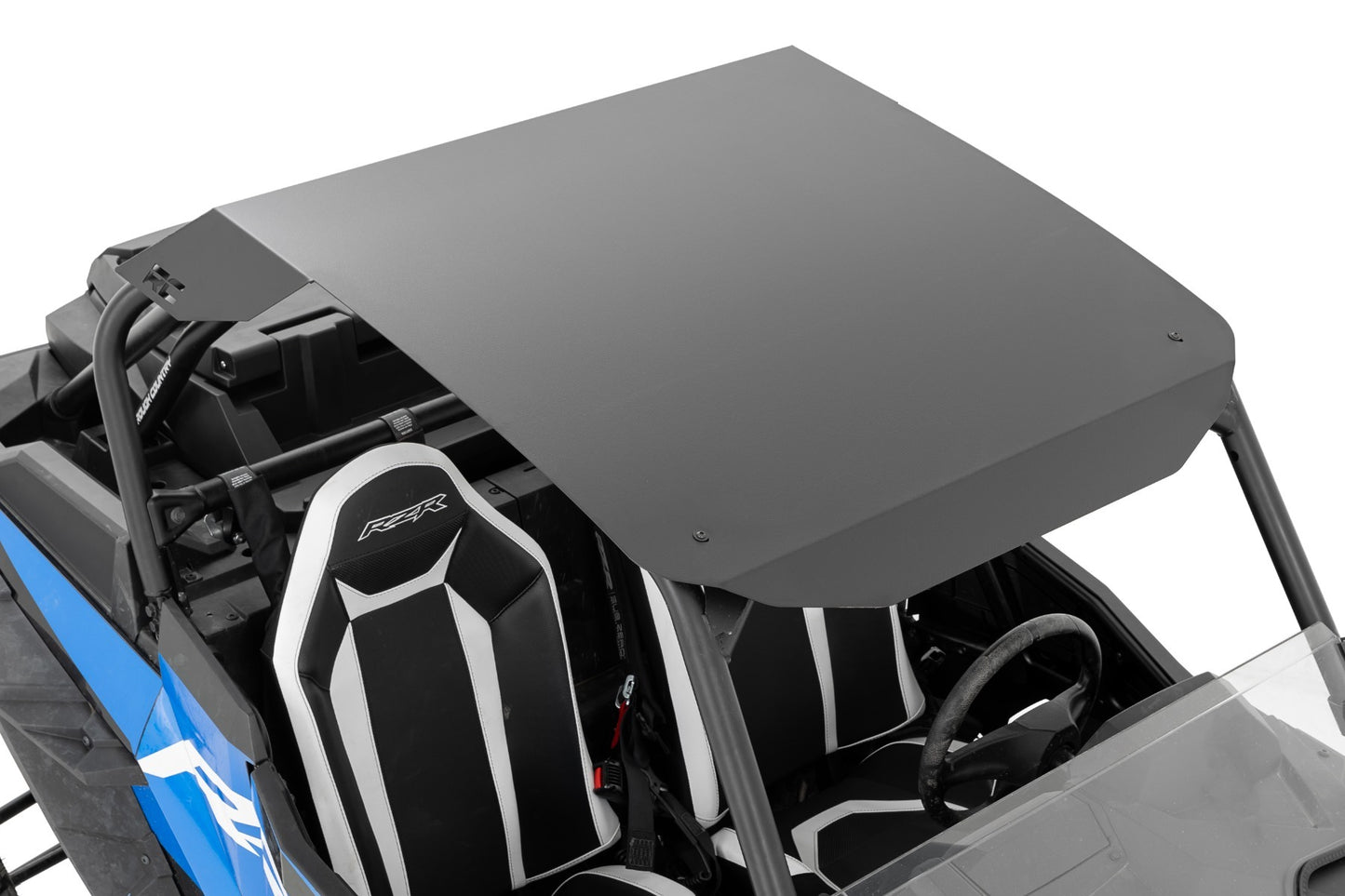 Fits Polaris RZR Turbo S UTV Roof; Fabricated; 2-Seater; 93152