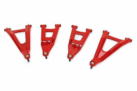 Fits Polaris Ranger 1000XP Red Forged Alum  2" Fwd Offset Control Arms 93155RED