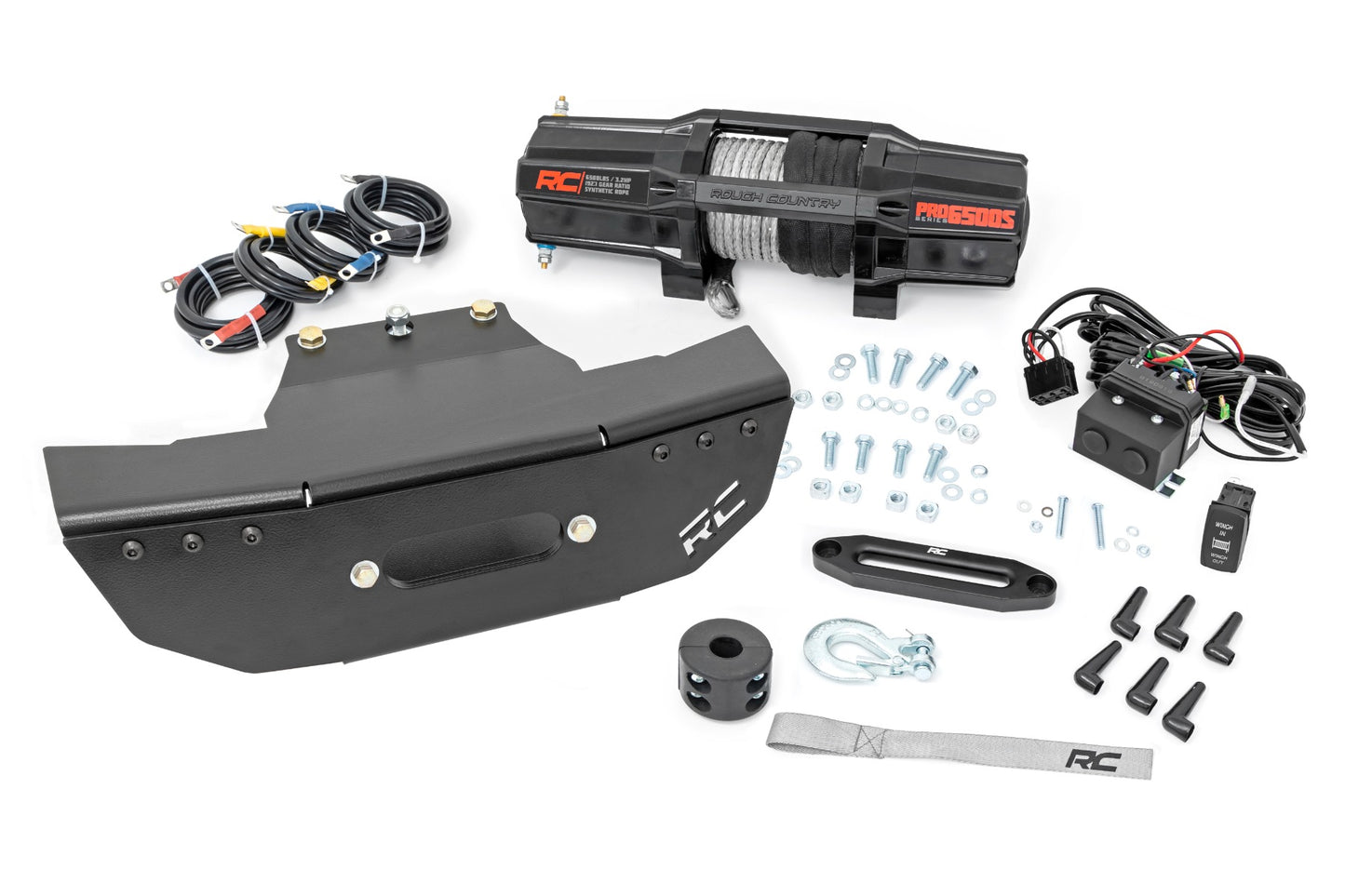 Fits Polaris RZR Turbo S4 Winch Mount; RS4500S; 93157