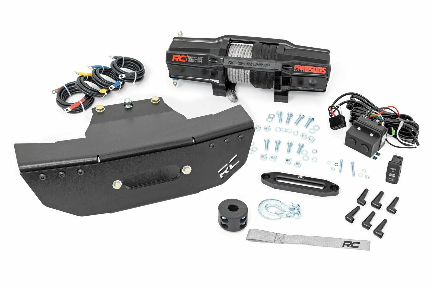 Fits Polaris RZR Turbo S4 Winch Mount; RS4500S; 93157