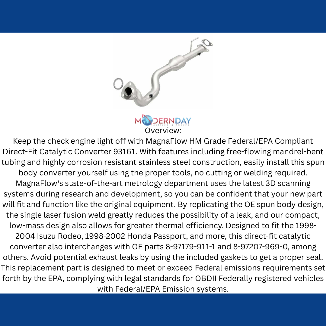 98-02 Honda Passport 3.2L Direct-Fit Catalytic Converter 93161 Magnaflow