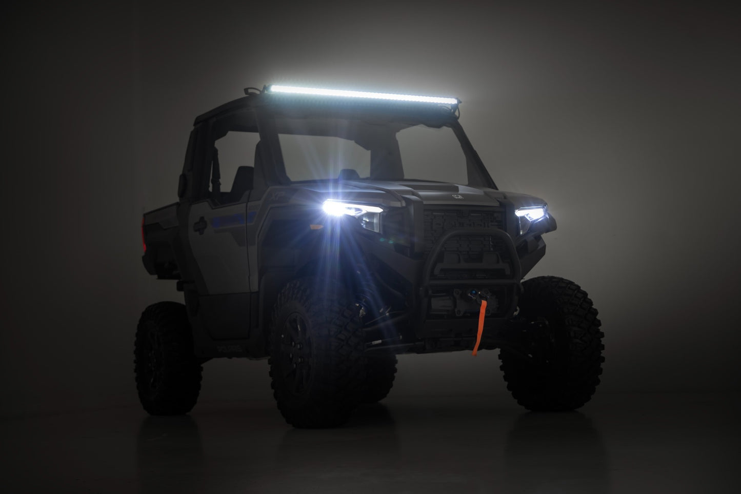 Fits Polaris Xpedition ADV-5 50" Single Row Light Mount Front Black Series 93192