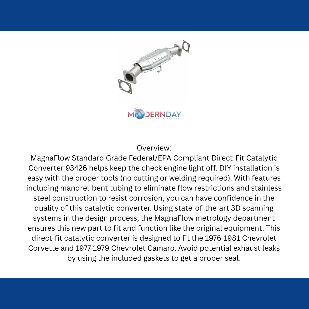 1977-1979 Chevrolet Camaro Direct-Fit Catalytic Converter 93426 Magnaflow