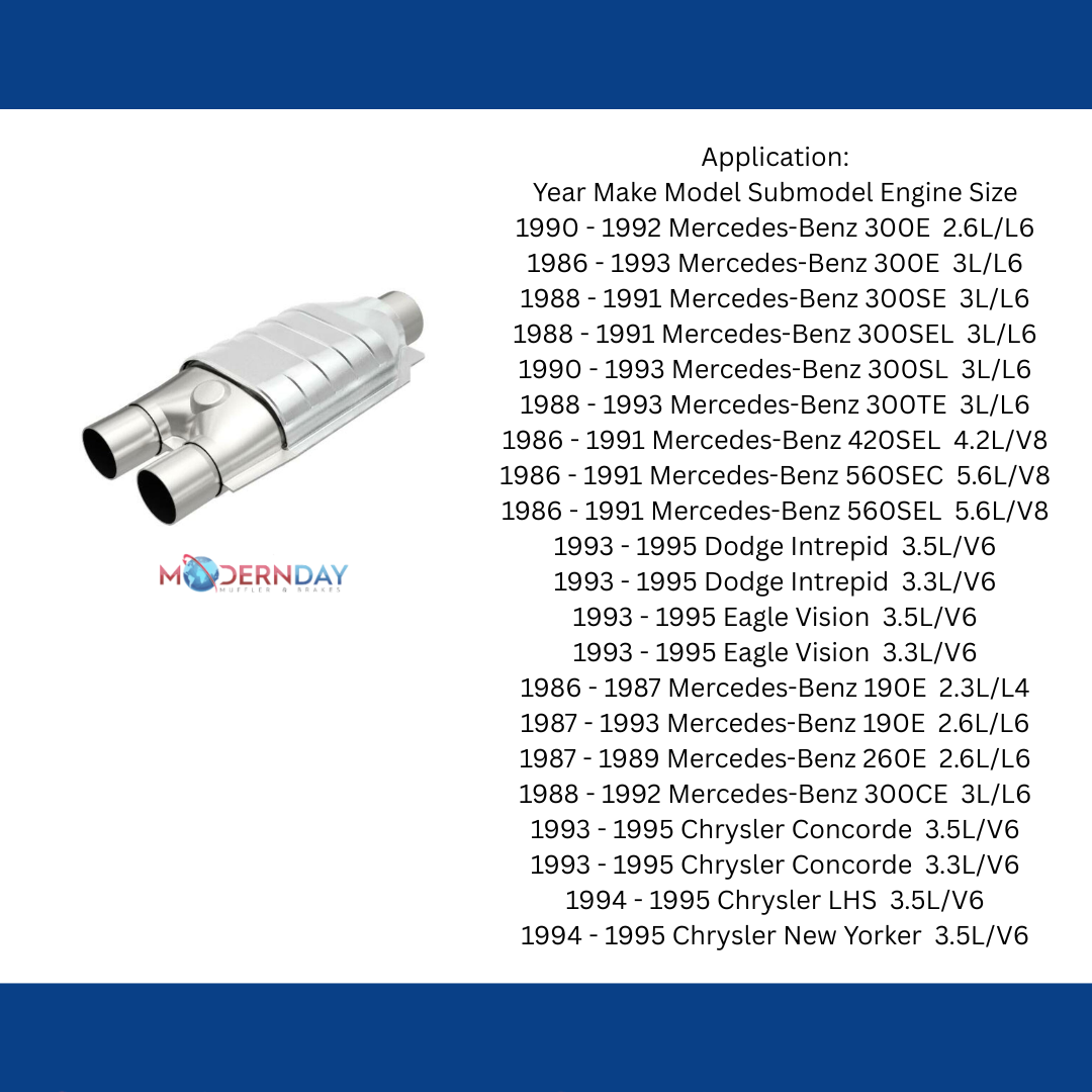 1986-1993 Mercedes-Benz 300E Universal Catalytic Converter 2.5 93507 Magnaflow