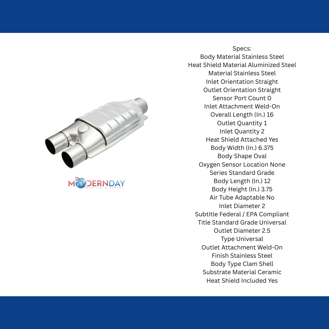 Catalytic Converter for Standard Grade Federal / EPA Compliant Universal Catalytic Converter MagnaFlow 93507