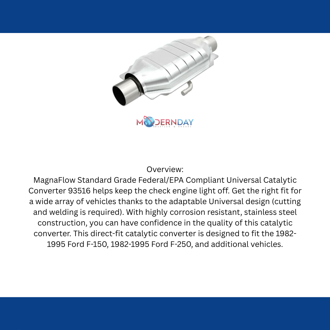 1984-1995 Ford Bronco Universal Catalytic Converter 2.5 93516 Magnaflow