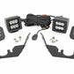 Fits Kawasaki Teryx LED Light; Rear Mount; 2" Black Pair; Spot; 94006
