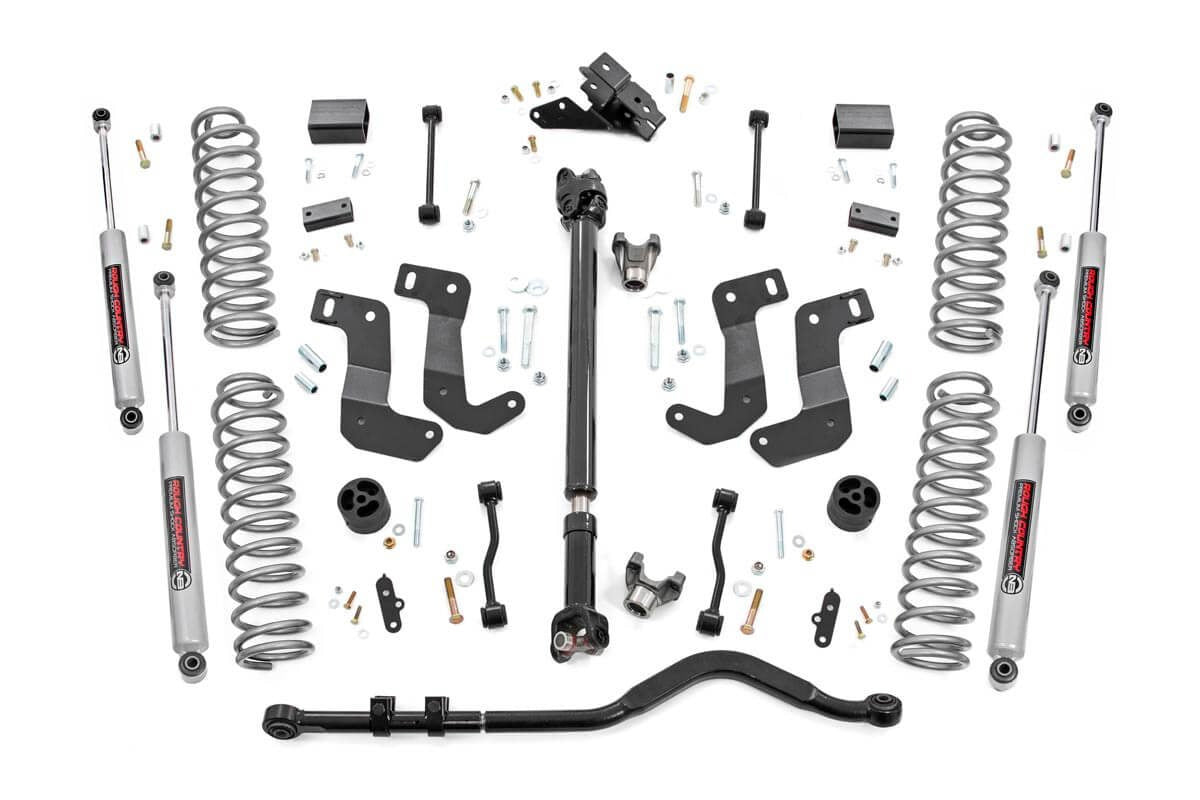 Fits Jeep Wrangler Unlimited 4WD (2024) 3.5" Lift Kit; C/A Drop; FR D/S; 94030