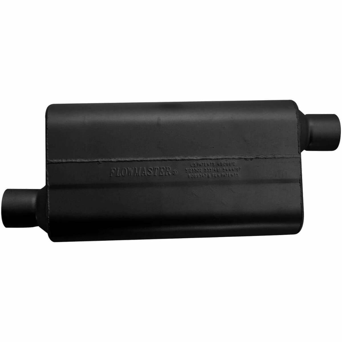 Flowmaster 942553 - 50 Series Delta Flow Chambered Muffler - 2.50 Offset In / 2.50 Offset Out - Moderate Sound